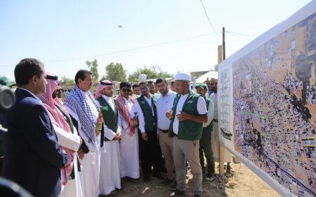 مأرب : وضع حجر أساس ثلاثة مشاريع مياه بتكلفة مليوني دولار بتمويل سعودي 