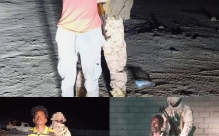 لواء بلحاف يوجه ضربة لشبكات "الدلالين" ويعتقل 6 متورطين بتهريب الأفارقة