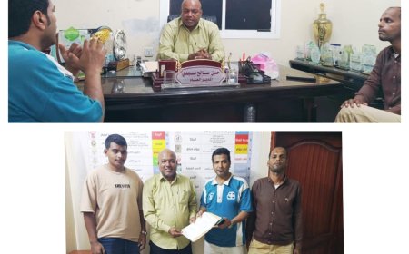 مسجدي يلتقي اللجنة التنسيقية للاتحاد اليمني لكرة القدم لذوي البتر بمحافظة حضرموت .