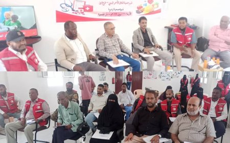 الهلال الأحمر بأبين ينظم ندوة صحية توعوية بمناسبة اليومين العالميين للصحة والسلامة المهنية