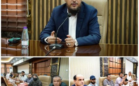 المحافظ شيخ يطّلع على آليات تحصيل الضرائب وتنمية الإيرادات ويؤكد على أهمية تطوير العمل المؤسسي  