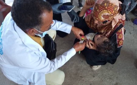 مكتب الصحة بتعز يدشن الجولة الأولى من النشاط الإيصالي التكاملي  