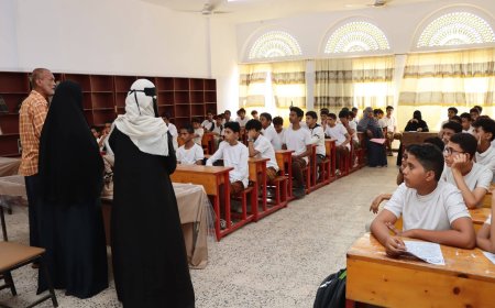 “التعليم الفني” يواصل حملته التوعوية المهنية بالنزول الميداني في مدارس مديرية صيرة