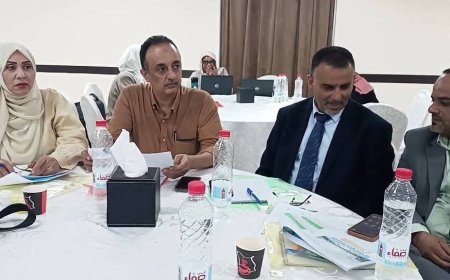 الشعبي وعّشيش يشاركان في ورشة عمل الخطة الاستراتيجية المؤقتة لبرنامج الأغذية العالمي في عدن(2027__2029)