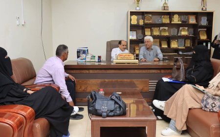 مدير عام دارسعد يلتقي مدير عام السياحه بالعاصمة عدن لبحث سبل التعاون والتنسيق المشترك بين الجانبين