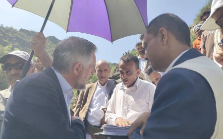 باتريك سيمونيه، سفير الاتحاد الأوروبي، يبحث سبل تعزيز الدعم التنموي في مديرية جبل حبشي