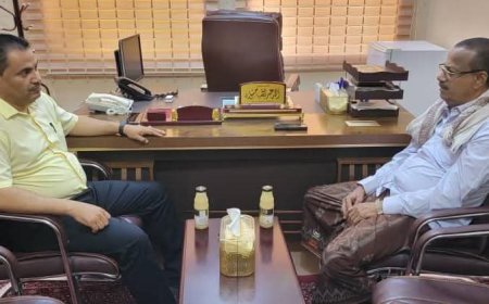 الوكيل السعيدي يطّلع على أوضاع مكتب الشؤون الاجتماعية والعمل بوادي حضرموت