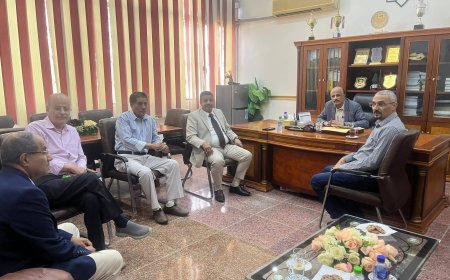 المستشار الثقافي بالسودان يبحث مع جامعة عدن والمجلس الطبي إجراءات الامتياز ومزاولة المهنة للخريجين من الجامعات السودانية