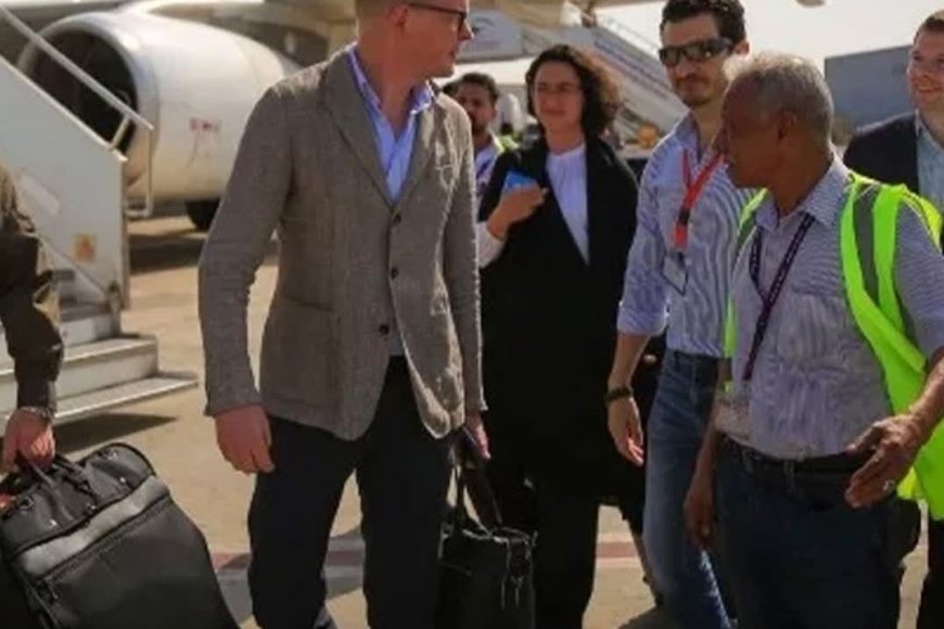 &nbsp;عاجل..وصل المبعوث الأممي الخاص لليمن، هانس غروندبرغ، إلى مدينة عدن، اليوم الاثنين