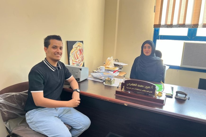 مديرة مكتب وزارة الثقافة بساحل حضرموت تلتقي برئيس مبادرة نبدع الثقافية 