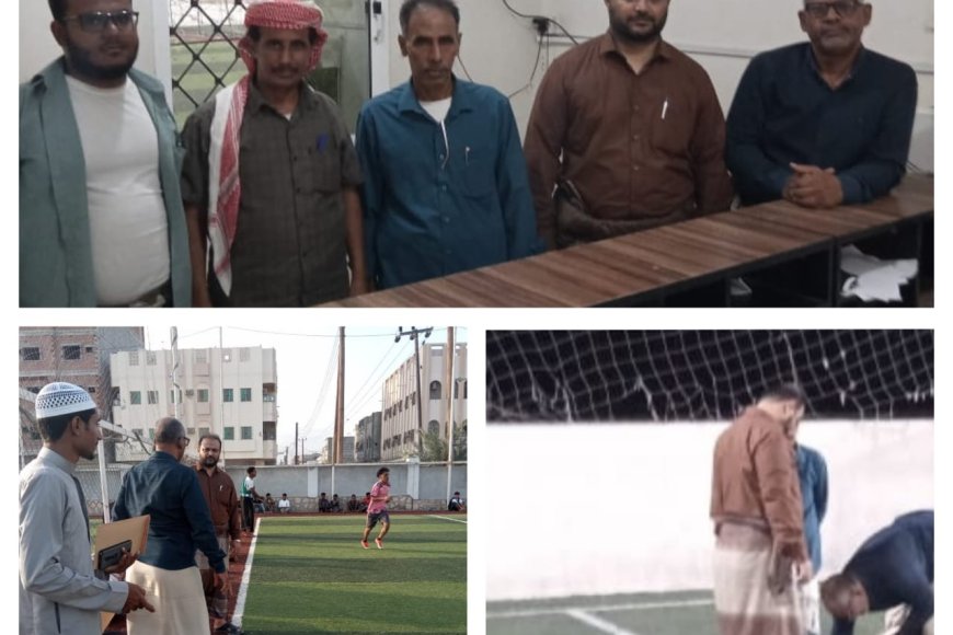 حفاظا على سلامة اللاعبين وممارسي اللعبة ... مكتب الشباب والرياضة ينفذ نزولات تقييمية للملاعب المعشبة لكرة القدم