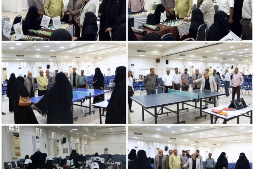 تدشين الفعاليات والأنشطة الرياضية الخاصة باسبوع الطالب الجامعي بجامعة حضرموت