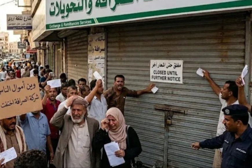 اختفاء مفاجئ.. شركة صرافة في عدن تغلق أبوابها وتتبخر مع أموال المودعين!