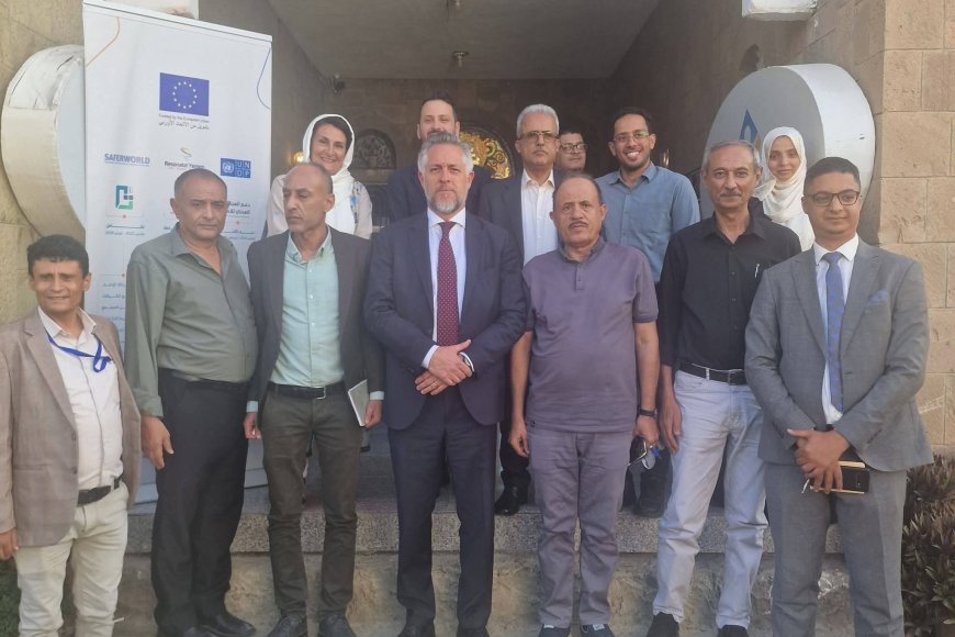 السفير باتريك يؤكد دعم الاتحاد الأوروبي للوساطة المحلية خلال لقاء وسطاء السلام في تعز