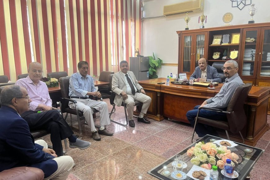 المستشار الثقافي بالسودان يبحث مع جامعة عدن والمجلس الطبي إجراءات الامتياز ومزاولة المهنة للخريجين من الجامعات السودانية