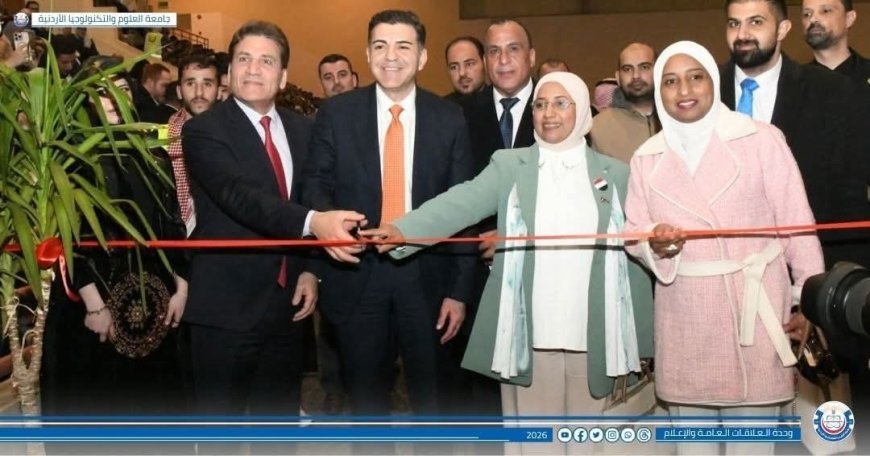 المستشار الثقافي يشارك في افتتاح معرض الجاليات العربية والأجنبية بجامعة العلوم والتكنولوجيا الأردنية