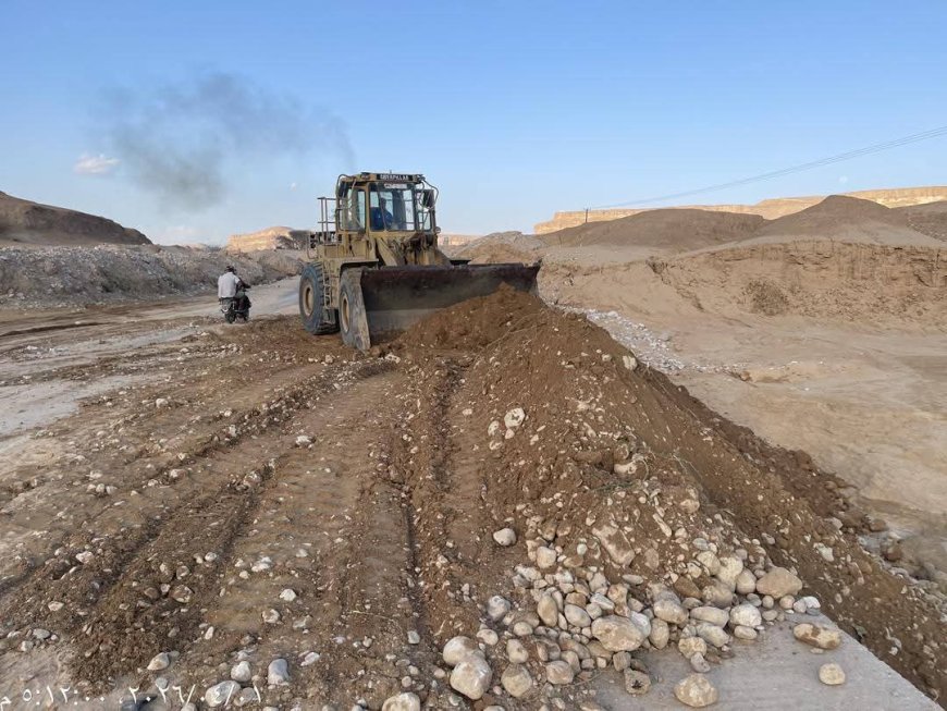 تحرك متواصل في حضرموت.. أعمال طارئة لإعادة تأهيل طريق سيئون – ساه – المكلا