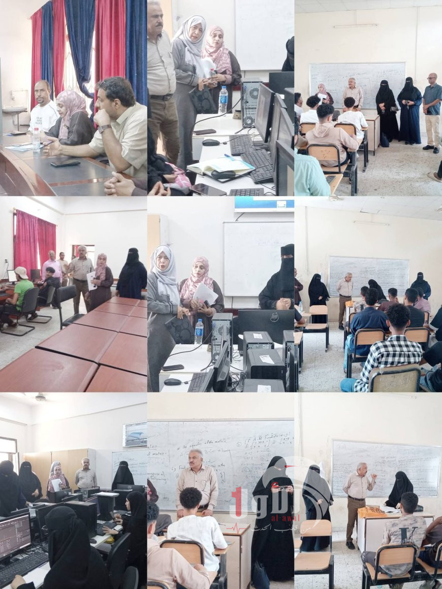 مدير عام مكتب التعليم الفني بعدن يتفقد سير العملية التعليمية بمعهدي "المعلا" و "البحري