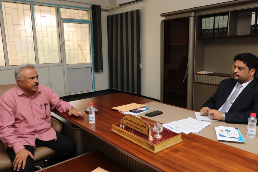 وزير التعليم الفني يناقش سير العمل في مكاتب عدن ولحج ويؤكد على تطوير المناهج وتعزيز الكوادر