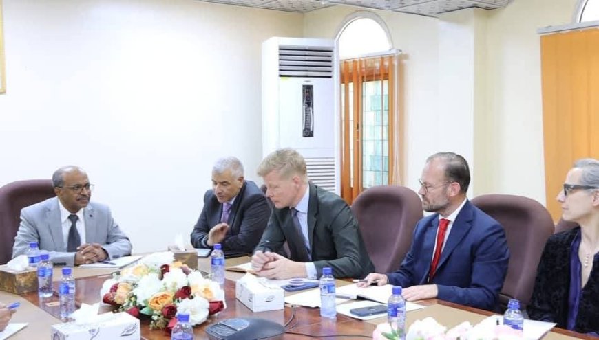 وزير النفط والمعادن يستقبل المبعوث الخاص للأمين العام للأمم المتحدة إلى اليمن