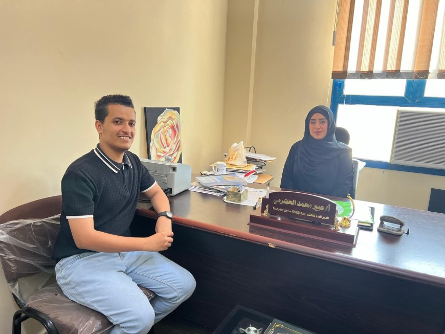 مديرة مكتب وزارة الثقافة بساحل حضرموت تلتقي برئيس مبادرة نبدع الثقافية 