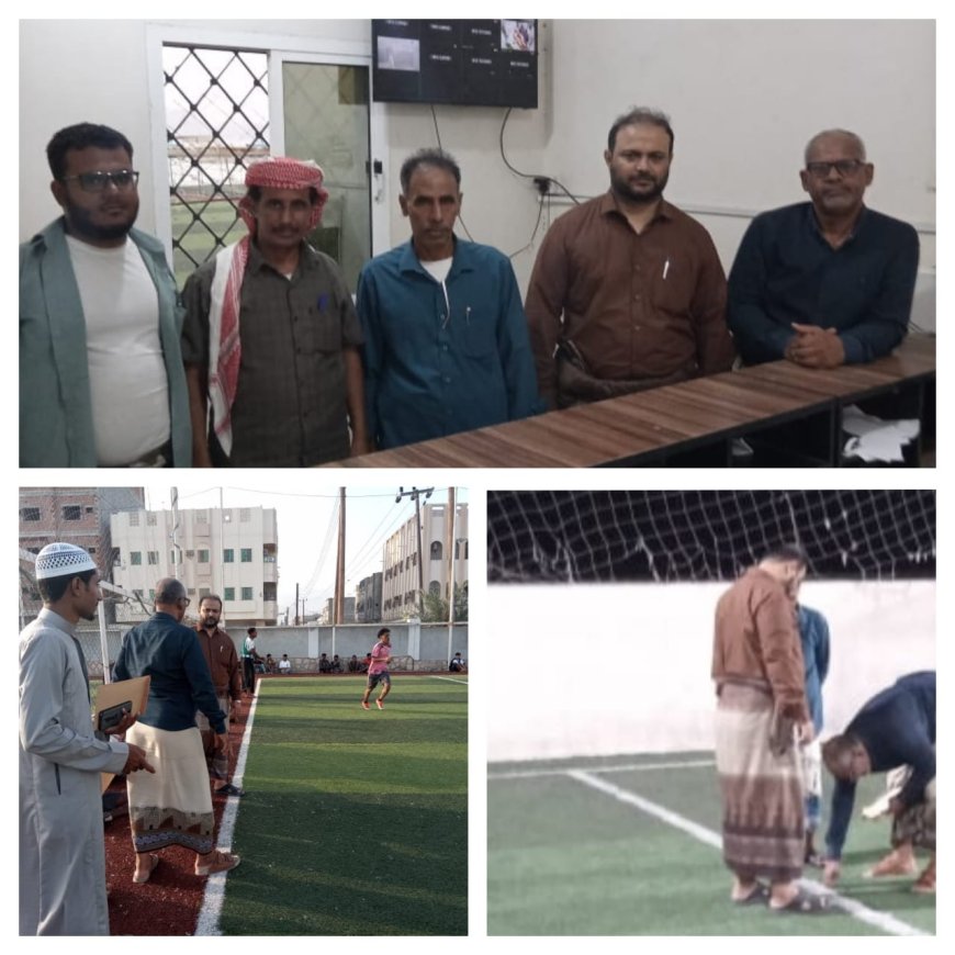 حفاظا على سلامة اللاعبين وممارسي اللعبة ...  مكتب الشباب والرياضة ينفذ نزولات تقييمية للملاعب المعشبة لكرة القدم