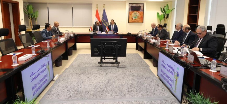 وزير الإتصالات باصرة يبحث مع نظيره المصري الشراكة الاستراتيجية وتبادل الخبرات في قطاع الاتصالات
