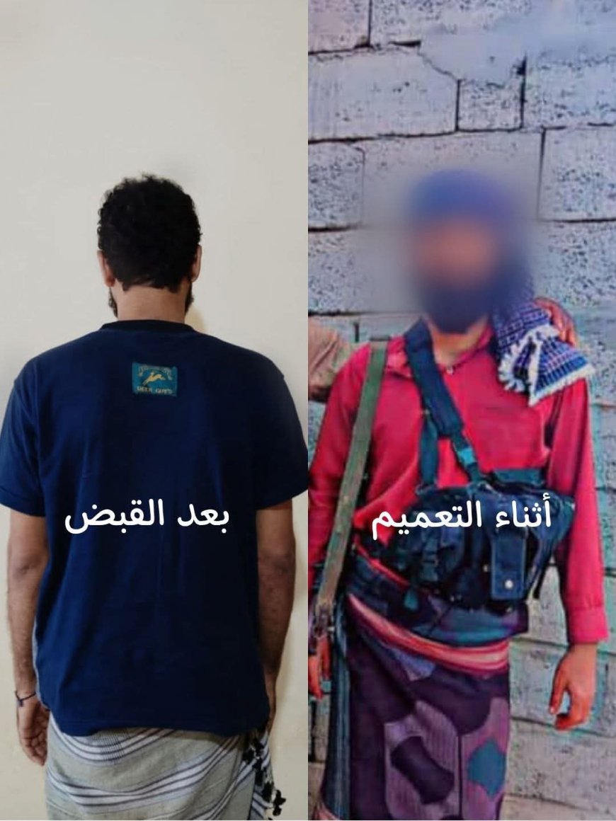 الأجهزة الأمنية تلقي القبض على قاتل شقيقه في أبين