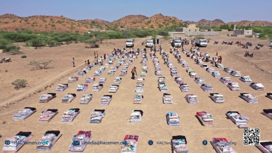 تعز.خلية الإنسانية تعزز تدخلاتها الإغاثية في المخا لدعم النازحين ومواجهة آثار السيول.