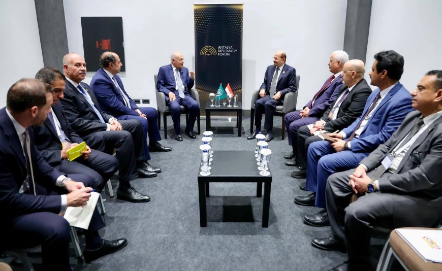 رئيس الوزراء وزير الخارجية يناقش مع امين عام الجامعة العربية تطورات الأوضاع