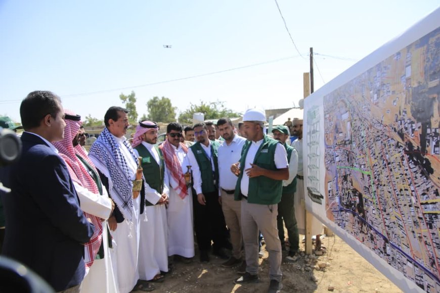 مأرب : وضع حجر أساس ثلاثة مشاريع مياه بتكلفة مليوني دولار بتمويل سعودي 
