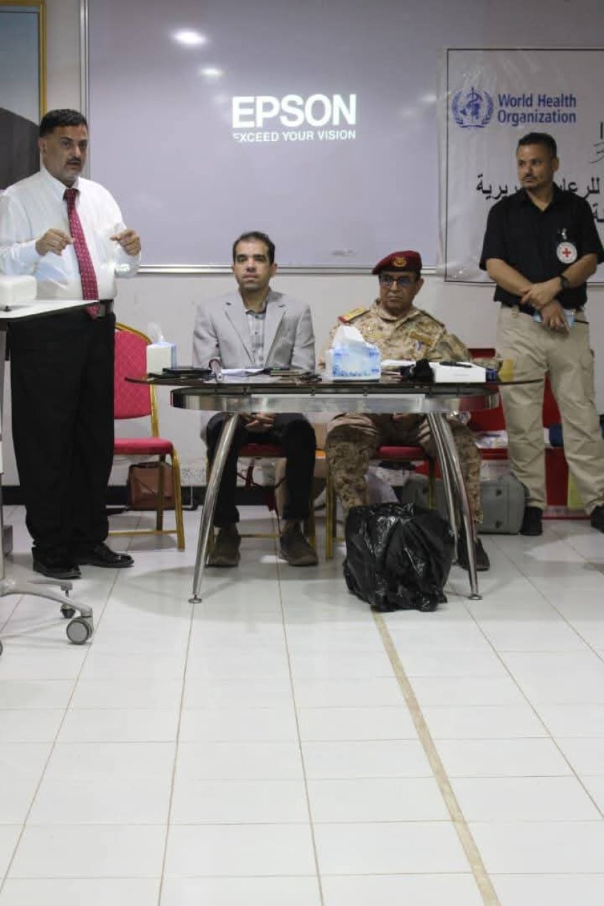 دائرة الخدمات الطبية تُدشن دورة القواعد الأساسية للرعاية السريرية الطارئة بالعاصمة عدن