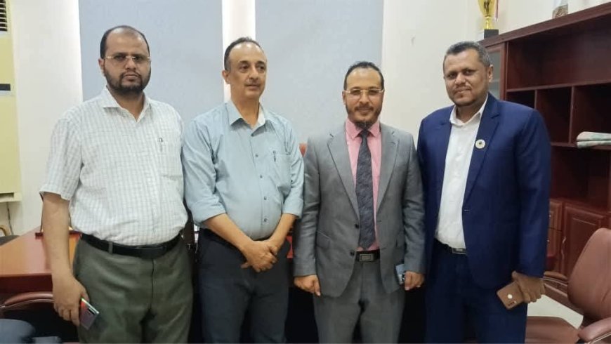 مدير عام صحة عدن يلتقي مؤسسة البصر الخيرية العالمية ويشيد بجهودها الإنسانية