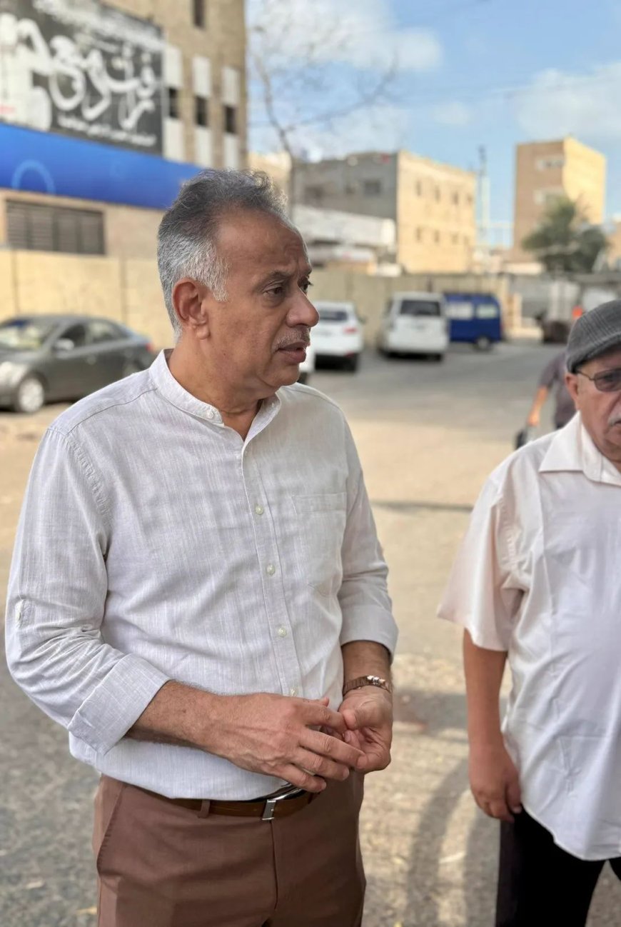 الجاوي يطلع على مستجدات دراسة مشروع تصريف مياه الأمطار بالمعلا 