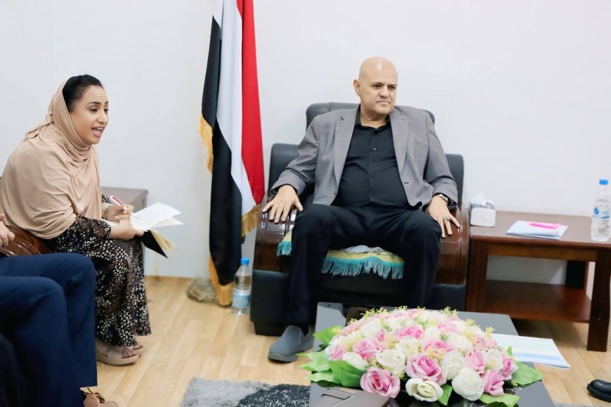 محافظ تعز يبحث مع مركز "سيفيك" تعزيز الشراكة لحماية المدنيين