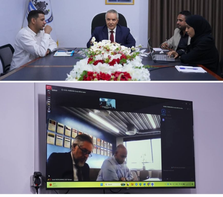 وزير الشؤون الاجتماعية والعمل يبحث مع سفير الاتحاد الأوروبي تعزيز الشراكة ودعم الجهود الإنسانية والتنموية