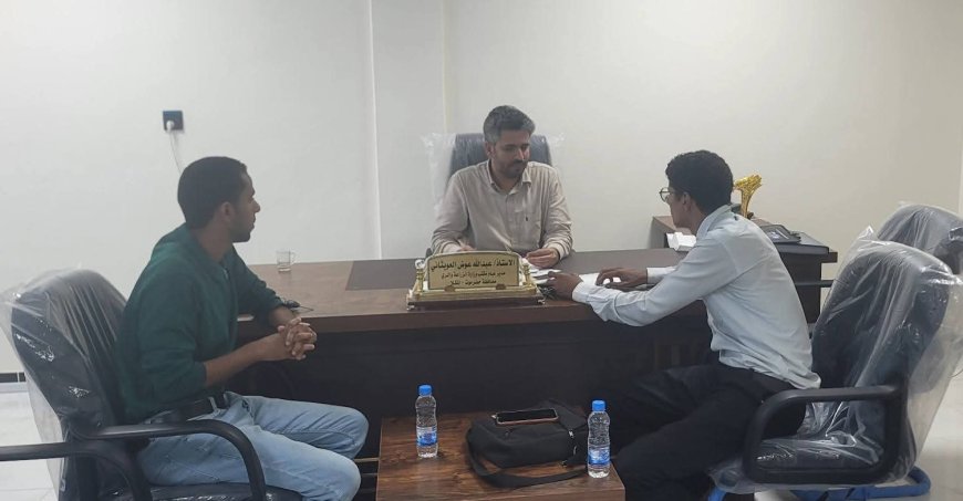 مدير مكتب الزراعة والري بساحل حضرموت يلتقي قيادة إتحاد الملتقيات الشبابية التطوعية بالساحل