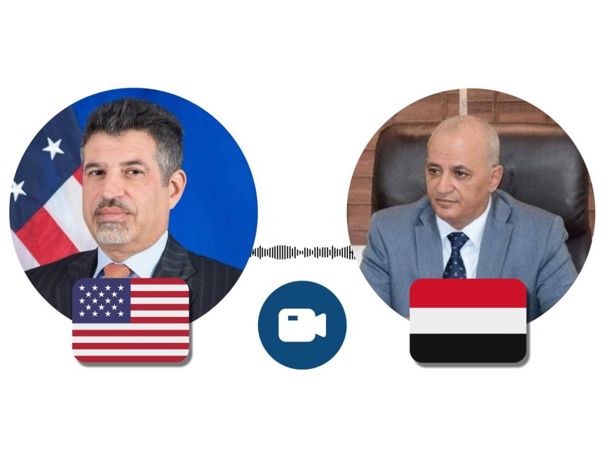 وزير المياه يبحث مع السفير الأمريكي تعزيز الشراكة في مجالات المياه والبيئة والتكيف المناخي 