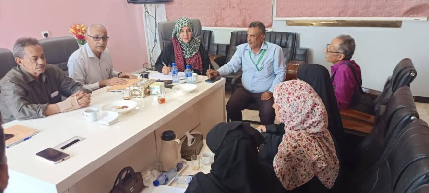 د/ سميرة المشجري تلتقي بمدراء مكاتب الثقافة بمديريات العاصمة عدن