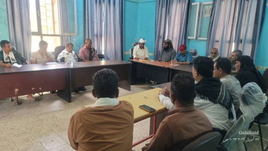 المكتب التنفيذي بمديرية المسيمير يعقد اجتماعه الدوري الرابع لشهر أبريل 2026م