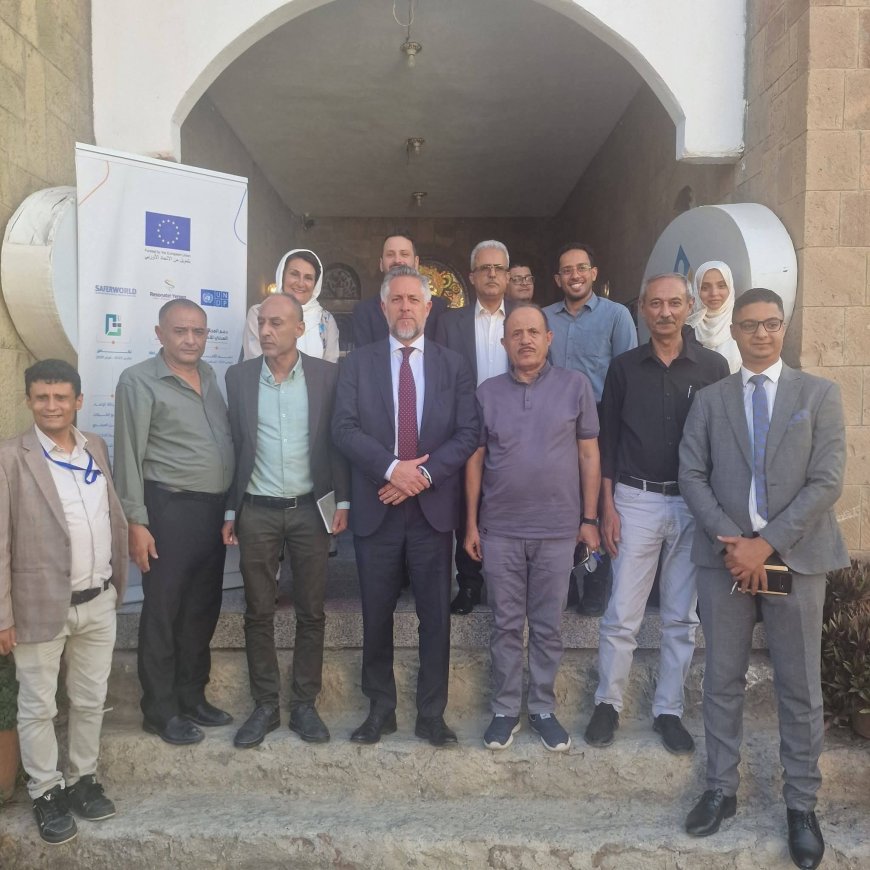 السفير باتريك يؤكد دعم الاتحاد الأوروبي للوساطة المحلية خلال لقاء وسطاء السلام في تعز