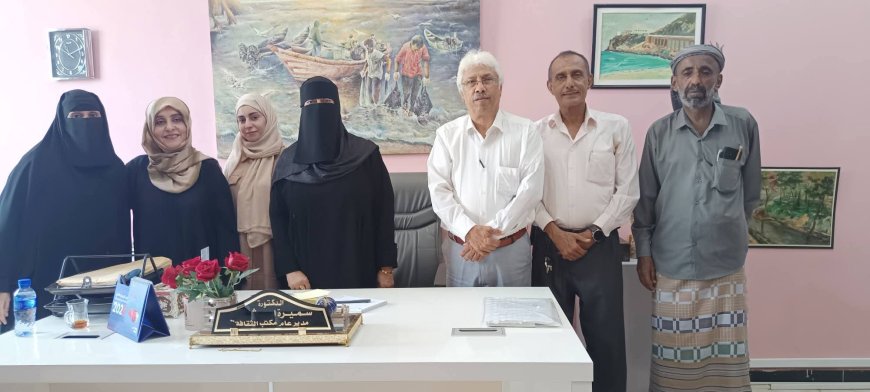 المشجري وكتبي يناقشان التنسيق المشترك بين مكتبي الثقافة والسياحة في العاصمة عدن 