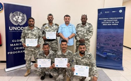 تخريج دورتين متخصصتين في الوعي بالنطاق البحري وأنظمة الاتصالات بدعم (UNODC)