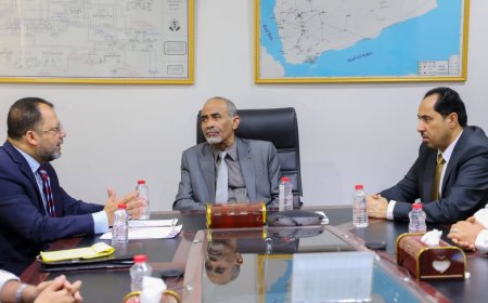 عضو مجلس القيادة الرئاسي يزور وزارة الكهرباء ويبحث مع وزير الكهرباء أوضاع القطاع في عدن