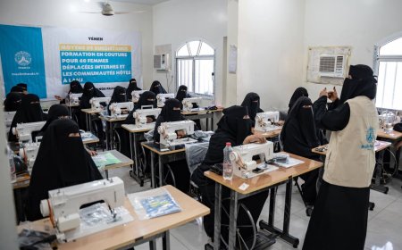 مسلم هاندز تدشّن مشروع التمكين المهني للنساء في لحج لدعم النازحات والأسر المضيفة