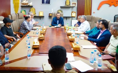 المحافظ شيخ يوجه بعدد من الإجراءات لتطوير وتعزيز العمل الإداري والميداني لوحدة حماية الأراضي