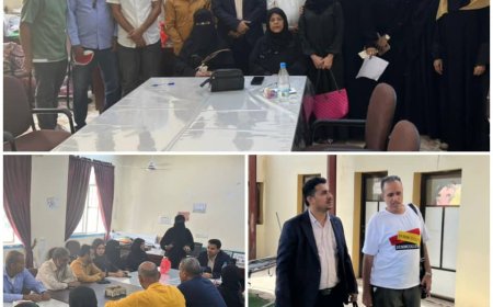 مدير عام الشؤون الاجتماعية بعدن يتفقد معهد دار المكفوفين ومركز الدفاع الاجتماعي لحماية الطفولة بالمعلا