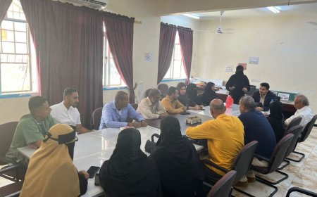 مدير عام الشؤون الاجتماعية بعدن يتفقد معهد دار المكفوفين ومركز الدفاع الاجتماعي لحماية الطفولة بمديرية المعلا 
