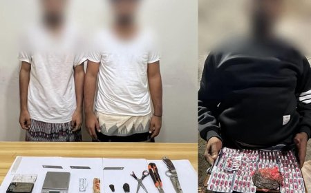 إدارة مكافحة المخدرات بعدن في عمليتين ضبط منفصلة تطيح بثلاثة متهمين بحوزتهم حشيش مخدر وأشرطة حبوب بريجبالين.