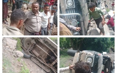 تعز..طريق "وهر" ببلاد الوافي.. حوادث متكررة ومطالبات عاجلة بإنقاذ أرواح المواطنين